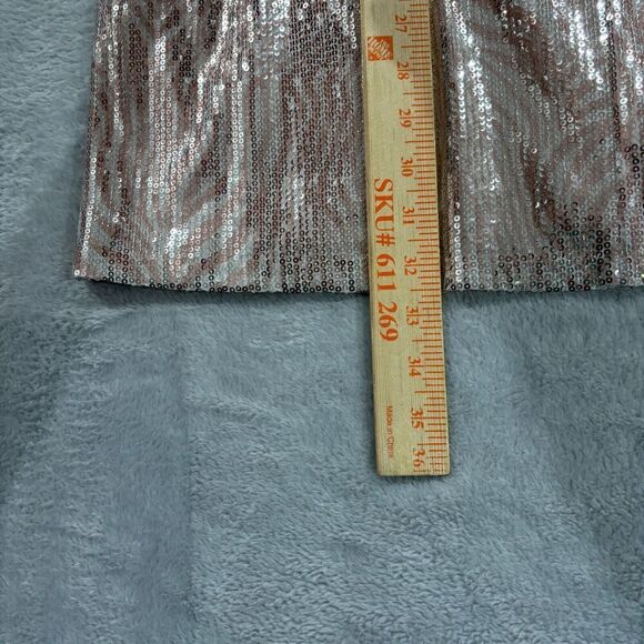 MICHAEL MICHAEL KORS Skirt Sequined Zebra-Print A-Line Midi Zipper Womens XS - Picture 7 of 10